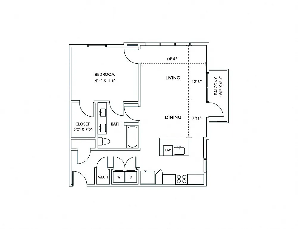 Floor plan A7B