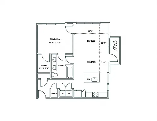 Floor plan A7B