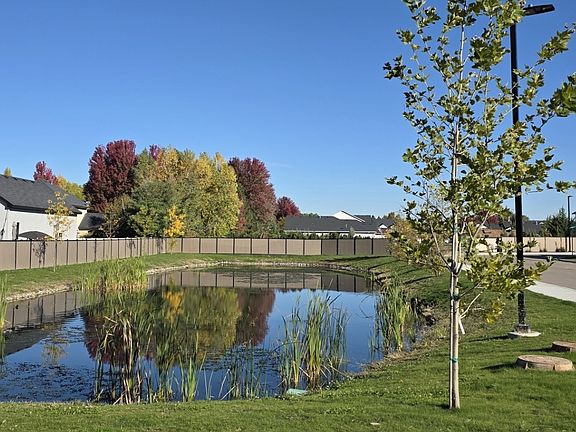 Pond and additional street parking for guests.