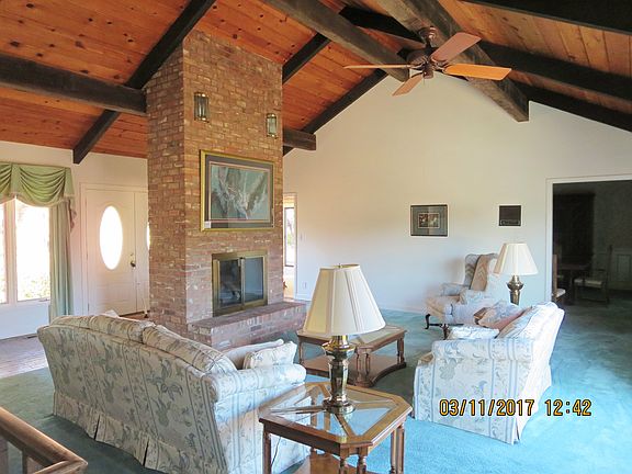 Wood beams and ceiling