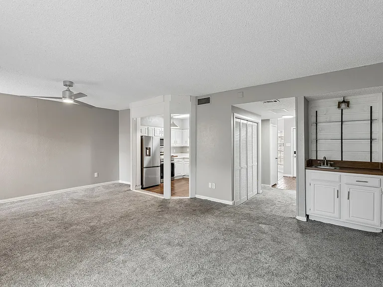 Living Room with Wet Bar