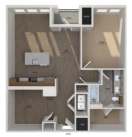 Floor plan A21D