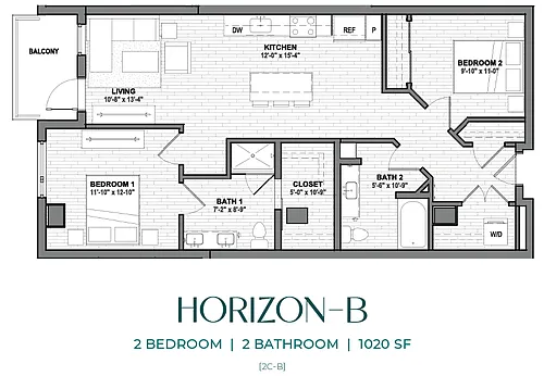Floor plan Horizon - B