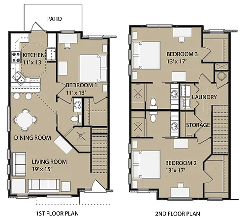 Floor plan 1 Bed 1 Bath