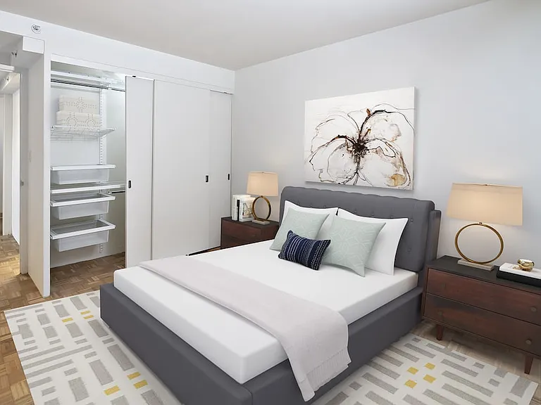 Bedroom with closet