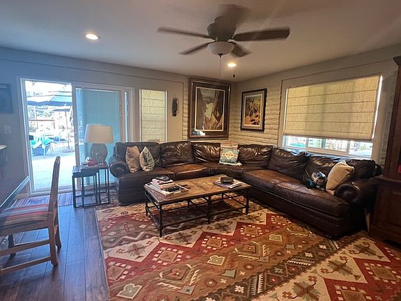 Family room area of the great room - note that the space can accomodate oversized furnishings.