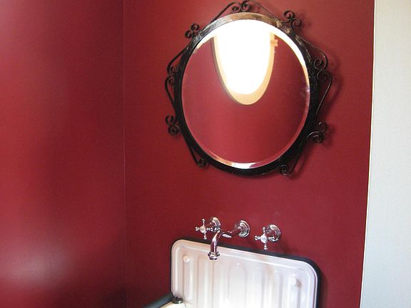 First floor powder room