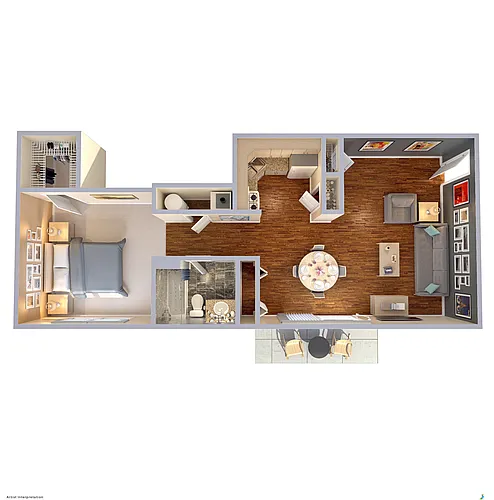 Floor plan 1 Bedroom