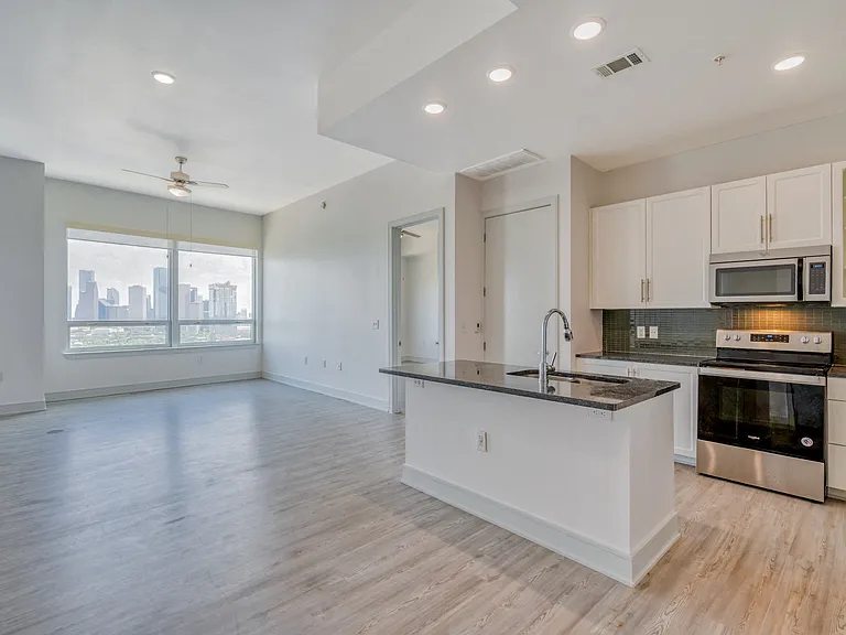 Open concept floor plans with luxury vinyl plank flooring