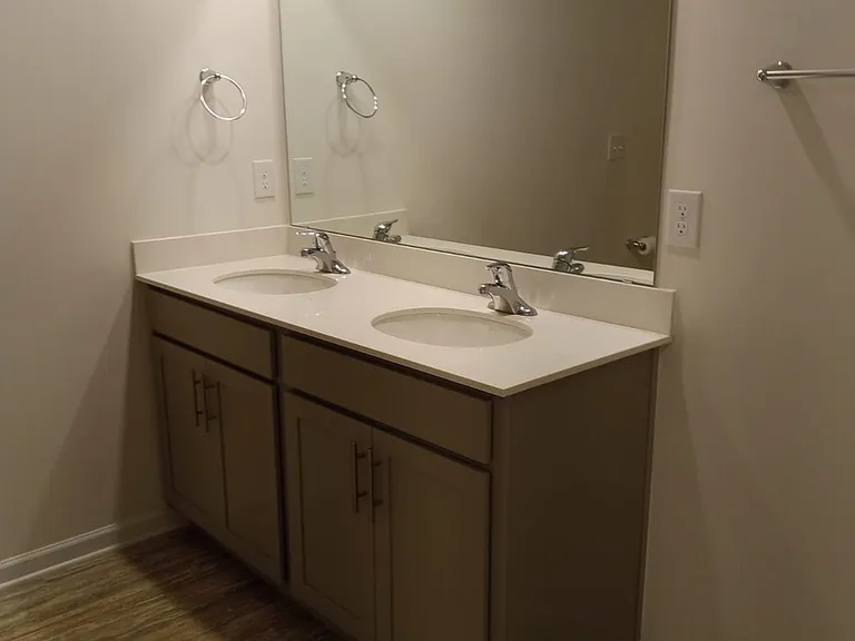 Owner's suite bathroom double vanity