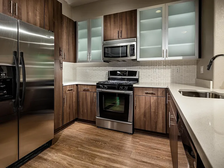 Remodeled kitchen with energy efficient stainless steel Whirlpool appliances!