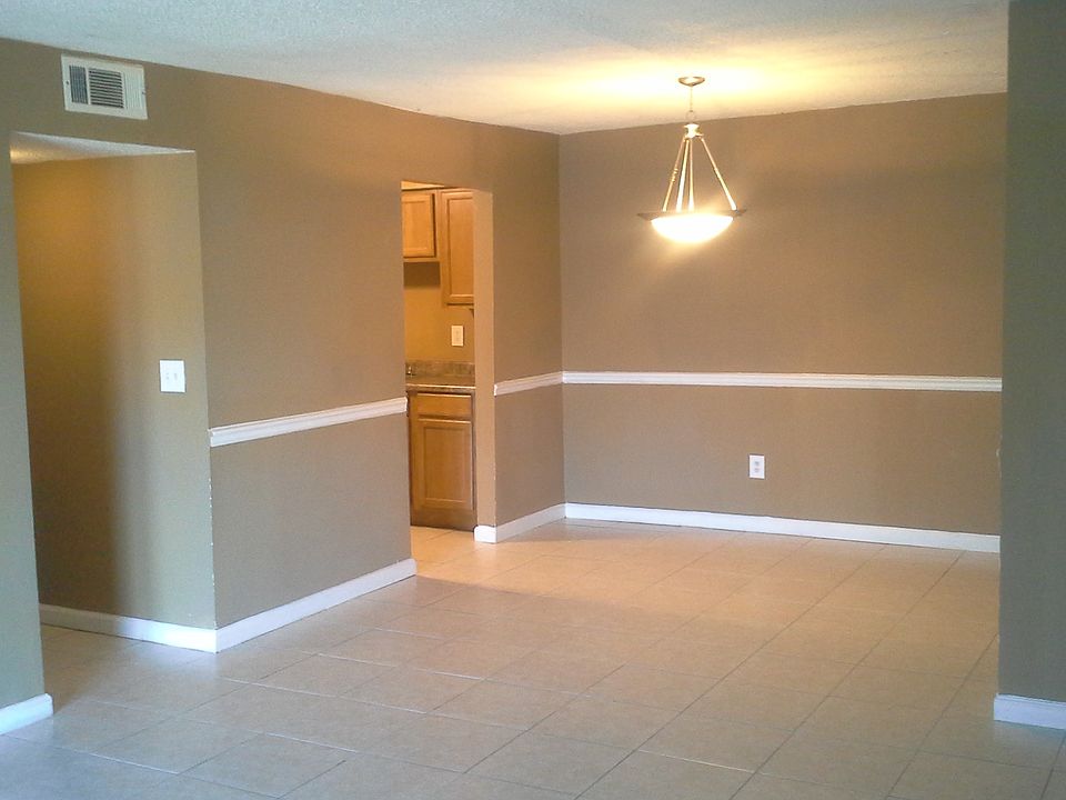 Front entry and dining room