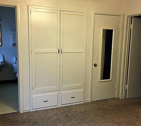 Bedroom storage and closet