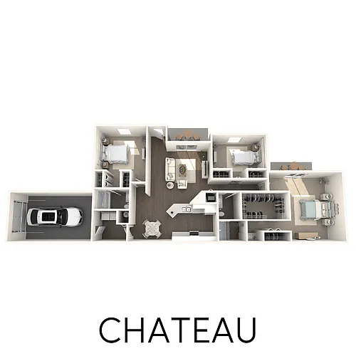 Floor plan 3 Bedroom 2 Bath