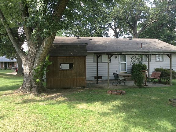 Back, large shed, porch