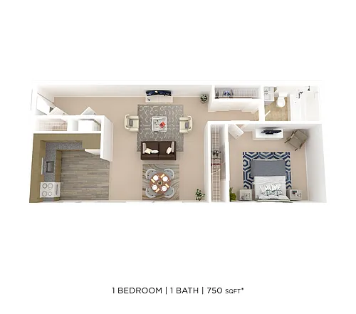 Floor plan One Bedroom