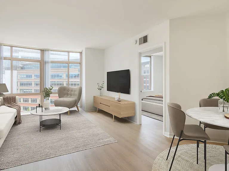 Living Room with Hard Surface Flooring