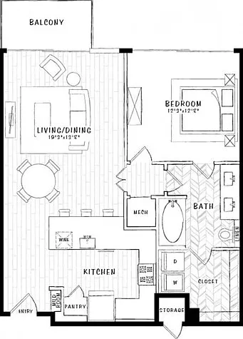 A7A 1 bed 1 bath A7A 1 bed 1 bath