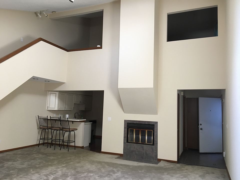 Living area with gas fireplace