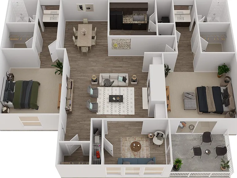 2A 3D Floor Plan 2A 3D Floor Plan