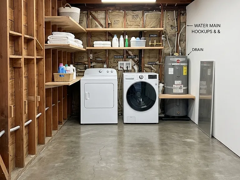 Washer/dryer hook-ups available