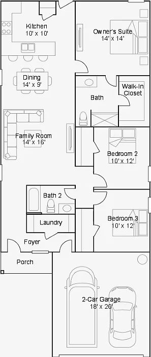 3 bed, 2.0 bath, 1411 sqft, $1,565 — Photo 3