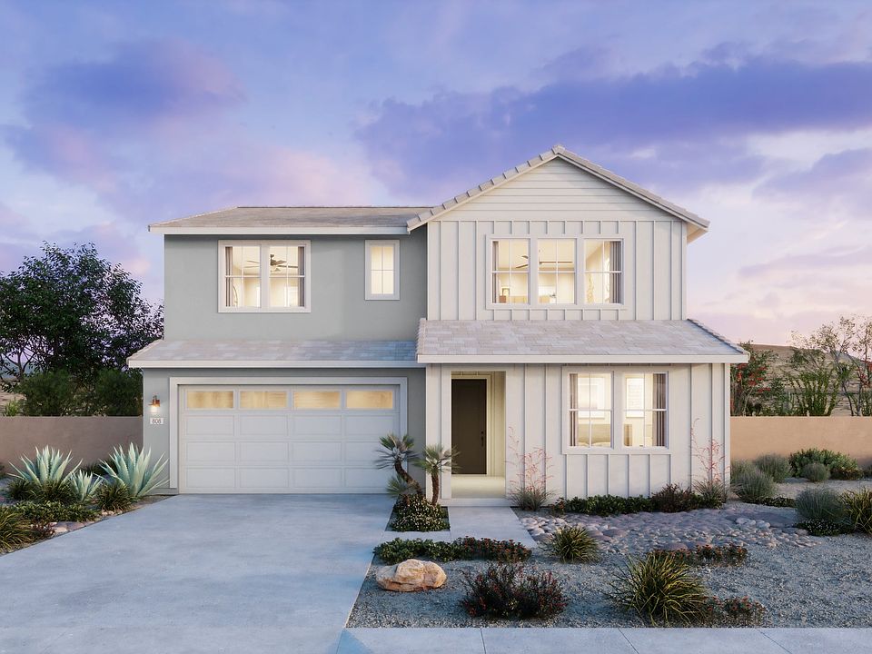 Horizon at Solara Exterior Rendering Plan 3 Farmhouse Corona, CA