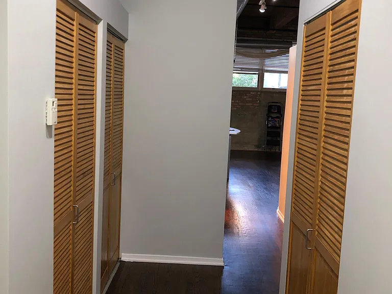 Unit Door Entrance.
Laundry and Furnace on the Left.
Extra Closet on the Right.