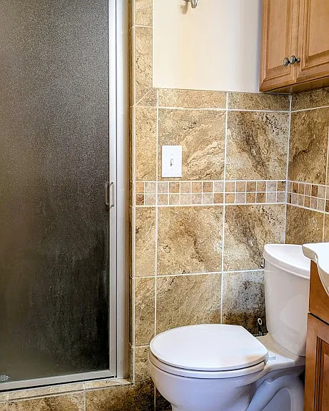 The second full bathroom is also renovated.