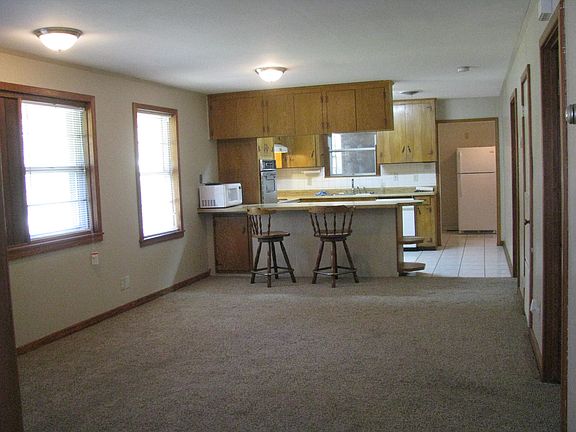 living room and kitchen