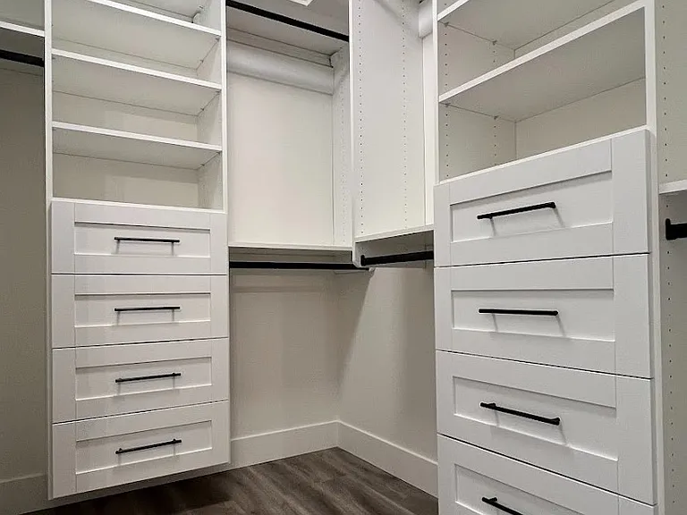 Built in closet in master bedroom