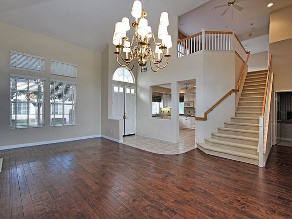 Open floor plan with living and dining room.