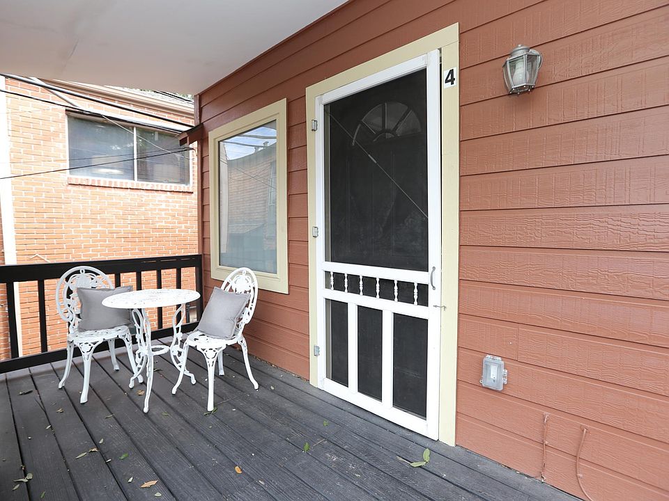 Large covered front deck patio