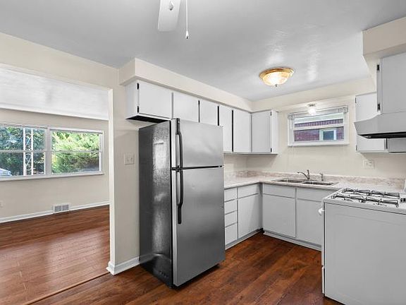this kitchen is from lower unit but is very similar to the second floor unit.