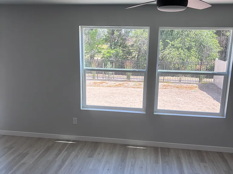 big windows in living room