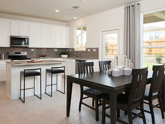 Dining nook off kitchen
