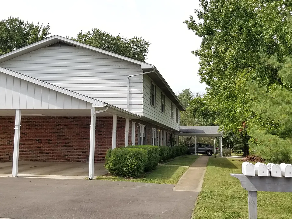 View with side carport