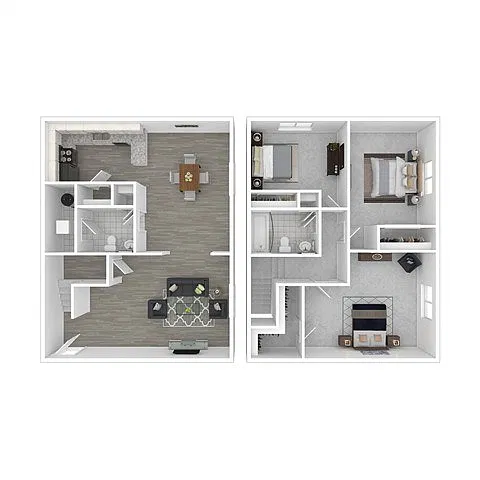 Floor plan 3 Bedroom 1.5 Bath