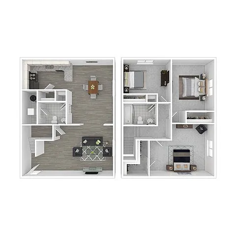 Floor plan 3 Bedroom 1.5 Bath