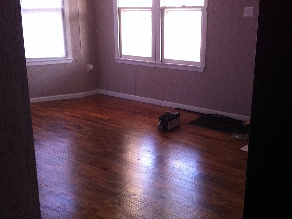 Newly refinished oak floors