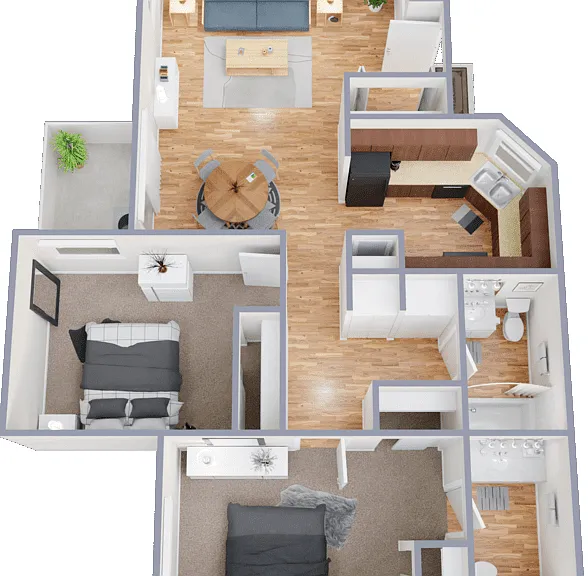 Plan B Floorplan Diagram