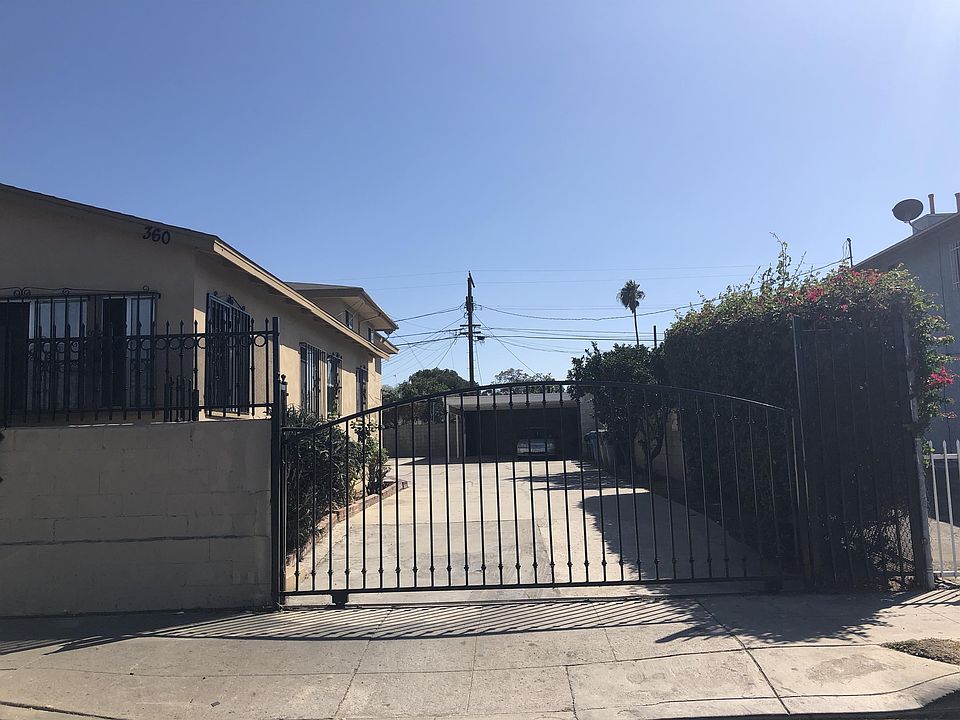 The front entry gate.