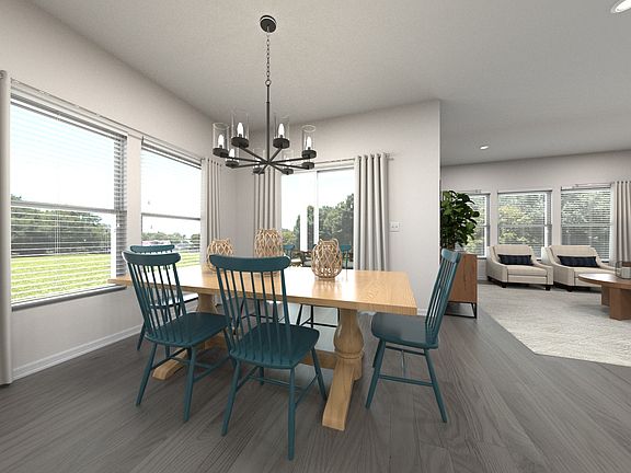 The open-concept floorplan allows for easy entertaining.