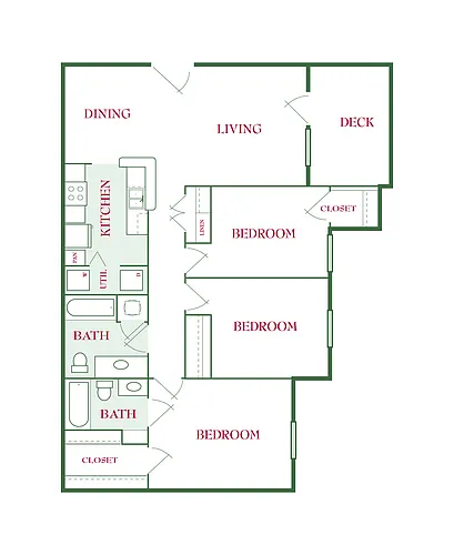 Floor plan 3 Bedroom