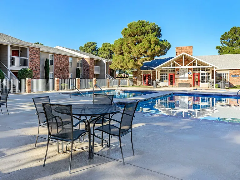 Poolside Relaxation at Whispering Pines, El Paso