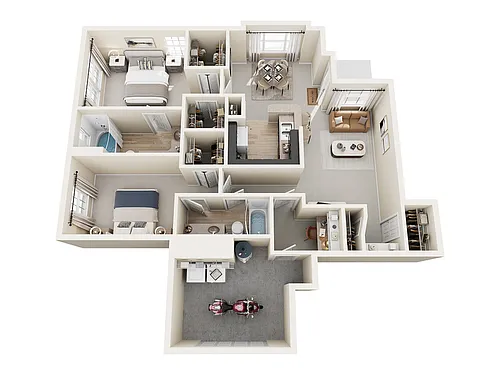 Floor plan E1 Upgraded w/Attached Single Garage