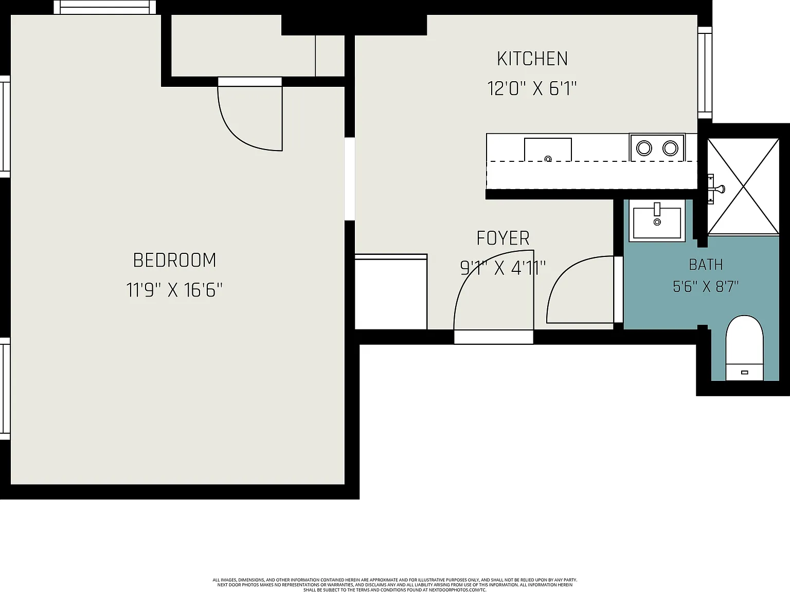 Studio, 400 sqft, $1,295 — Photo 1