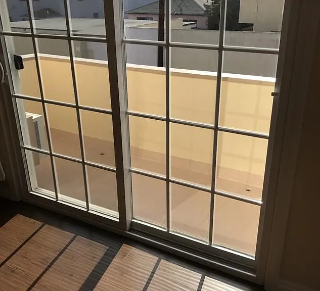 Patio exit/entrance near dining area