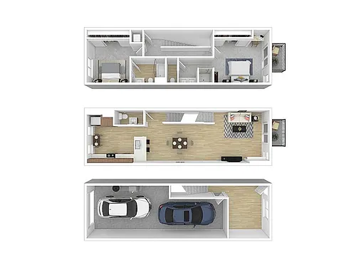 Floor plan 2 Bedroom with Den