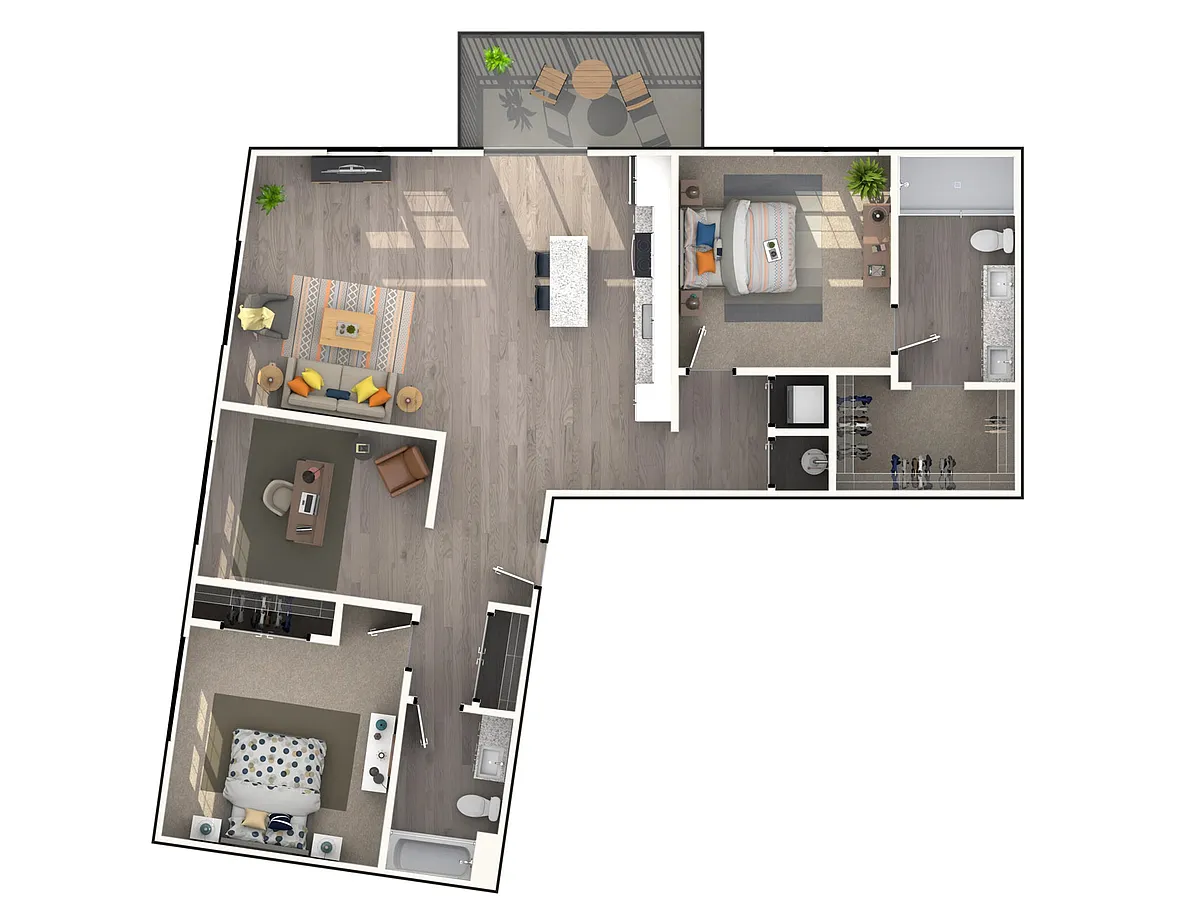 Floor plan Admiral + Den